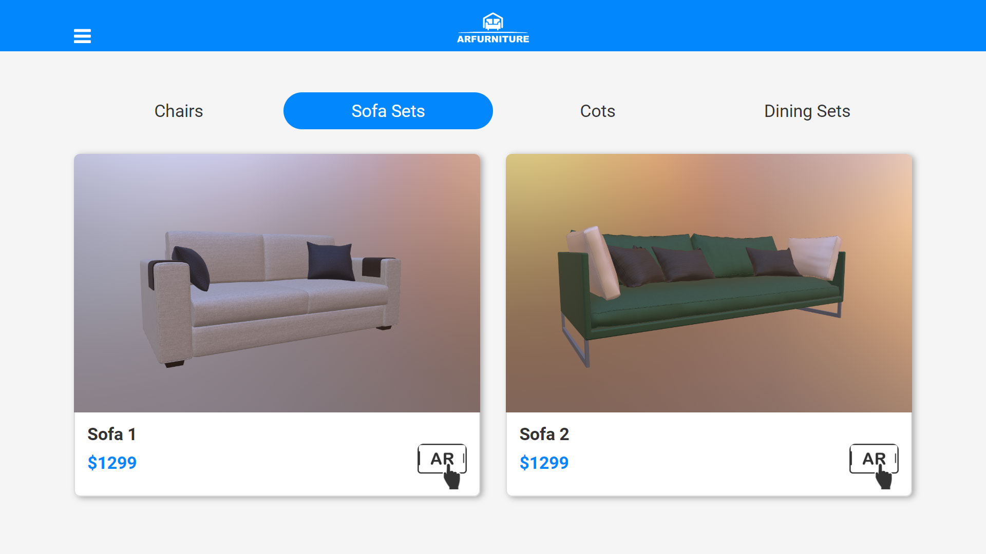 Augmented Reality Furniture (WebAR)